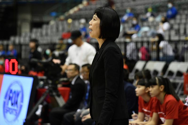 ▲108學年度HBL4強賽，南山女籃教練李陸臻。（圖／林柏年攝 ,2020.03.08）