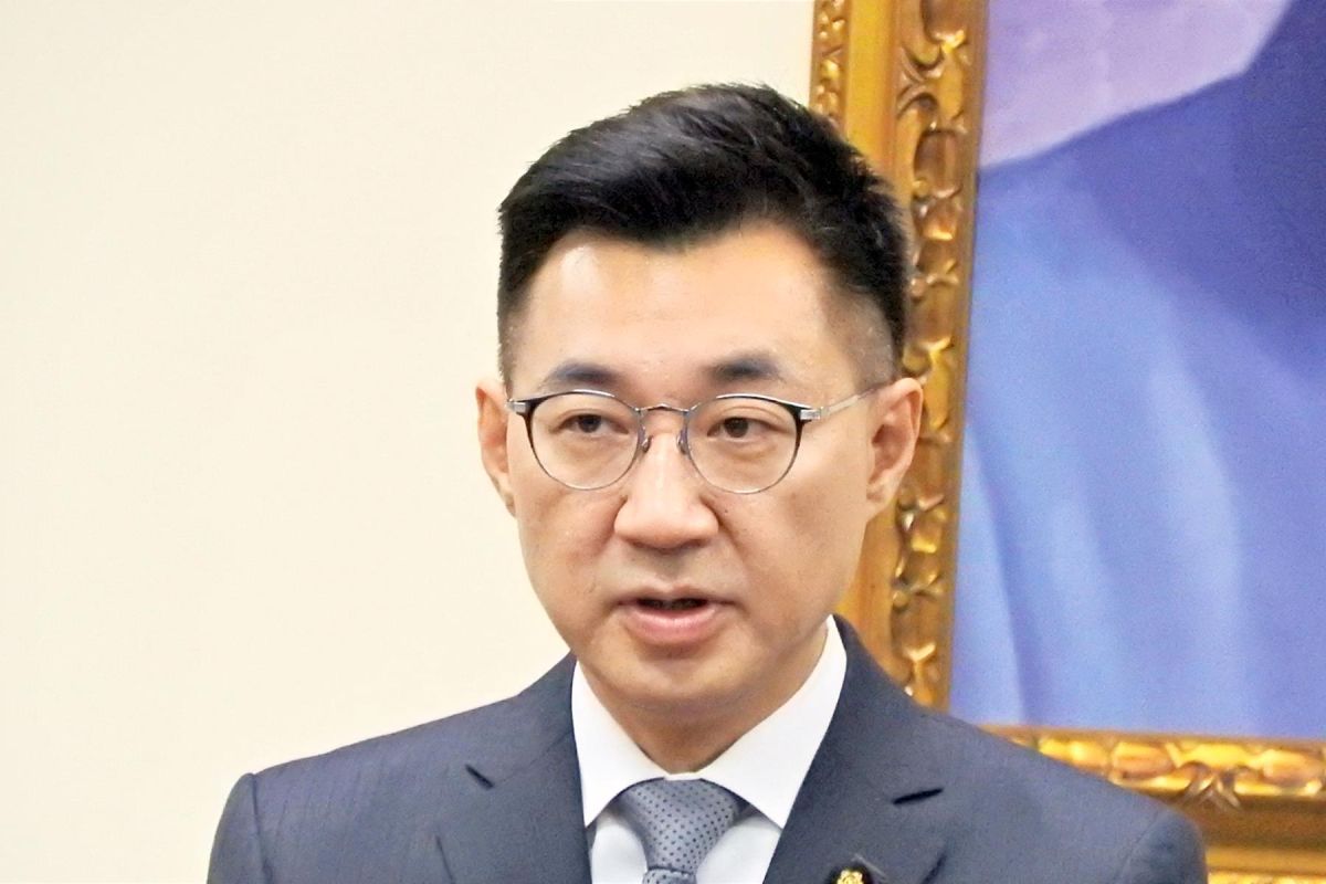 國民黨主席江啟臣。( 圖 / 記者陳弘志攝 )