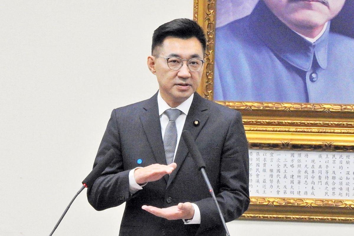 國民黨主席江啟臣。( 圖 / 記者陳弘志攝 )