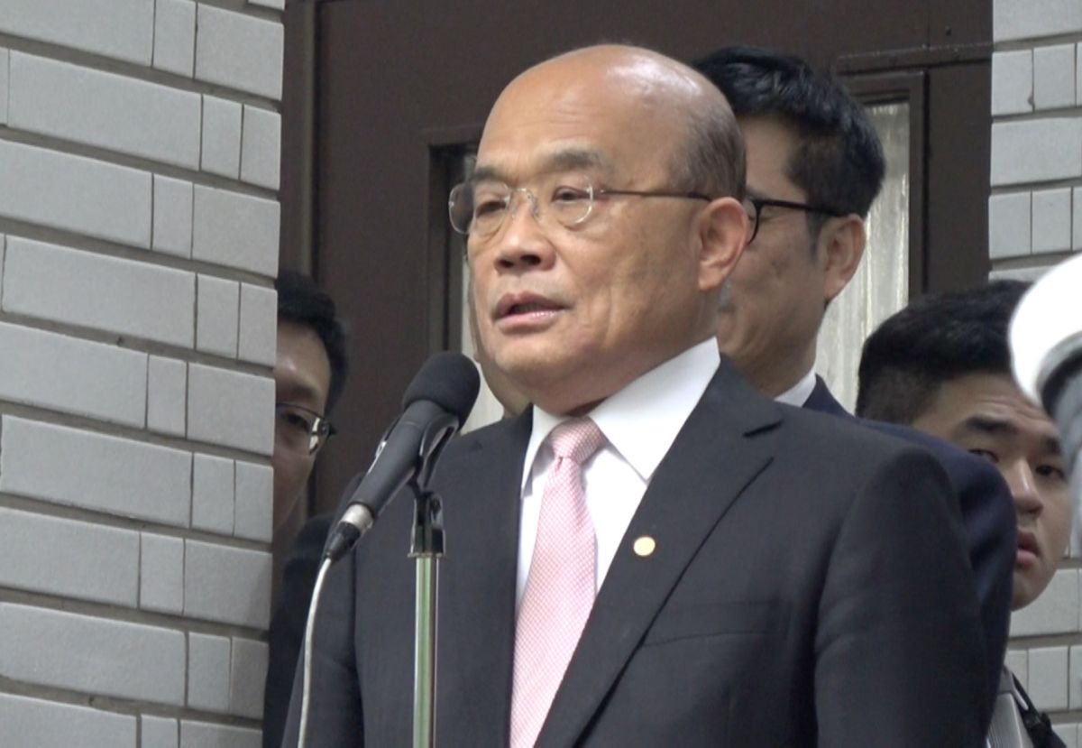 ▲蘇貞昌10日到立法院備詢前接受媒體訪問時，回應了有關口罩20.及第二趟武漢包機等議題。（圖／記者葉政勳攝 2020.03.10）