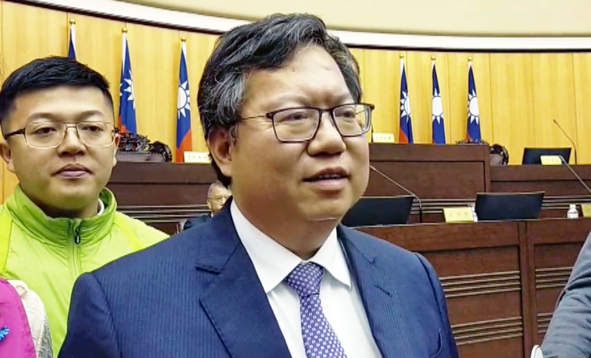 ▲蘇貞昌整頓官股公司連連拔掉3位來自桃園的政治人物，此舉被視為「卡燦」；鄭文燦今天受訪表示：「勿做政治聯想」。（圖／記者李春台攝, 2020.03.10）