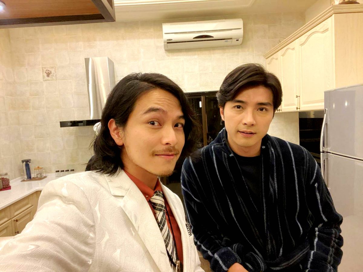 ▲楊銘威（左）與賀軍翔比浪漫。（圖／三立提供）