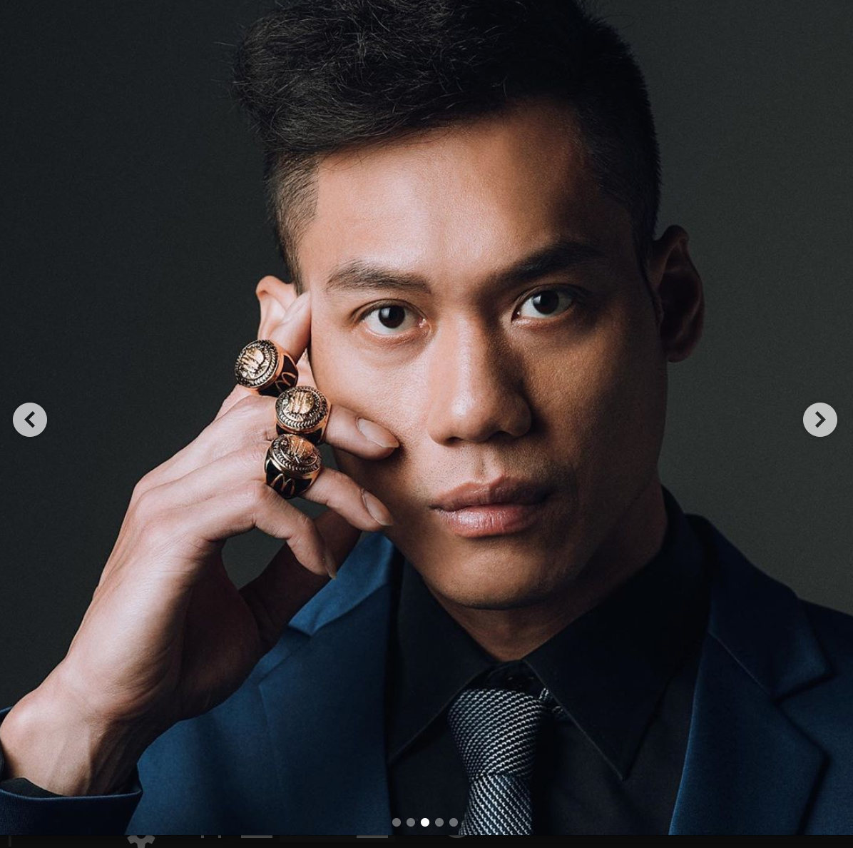 林志傑IG放上HBL乙組冠軍戒。（圖／取自林志傑ＩＧ）