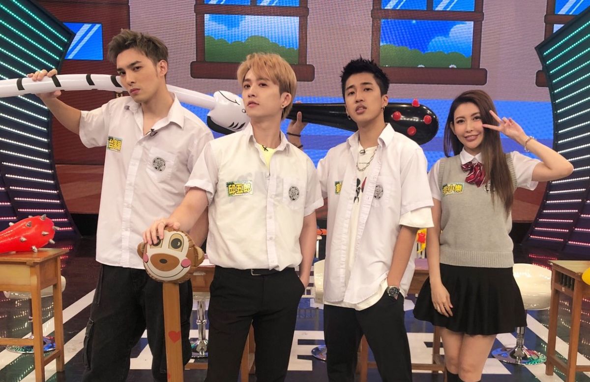 ▲黃偉晉（左起）、邱鋒澤、婁峻碩、愷樂笑料百出。（圖／八大）