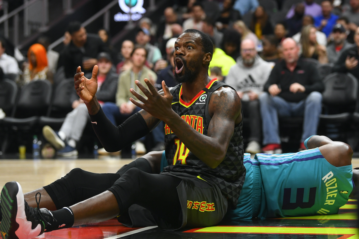 老鷹隊老將Dewayne Dedmon（圖／美聯社／達志影像）