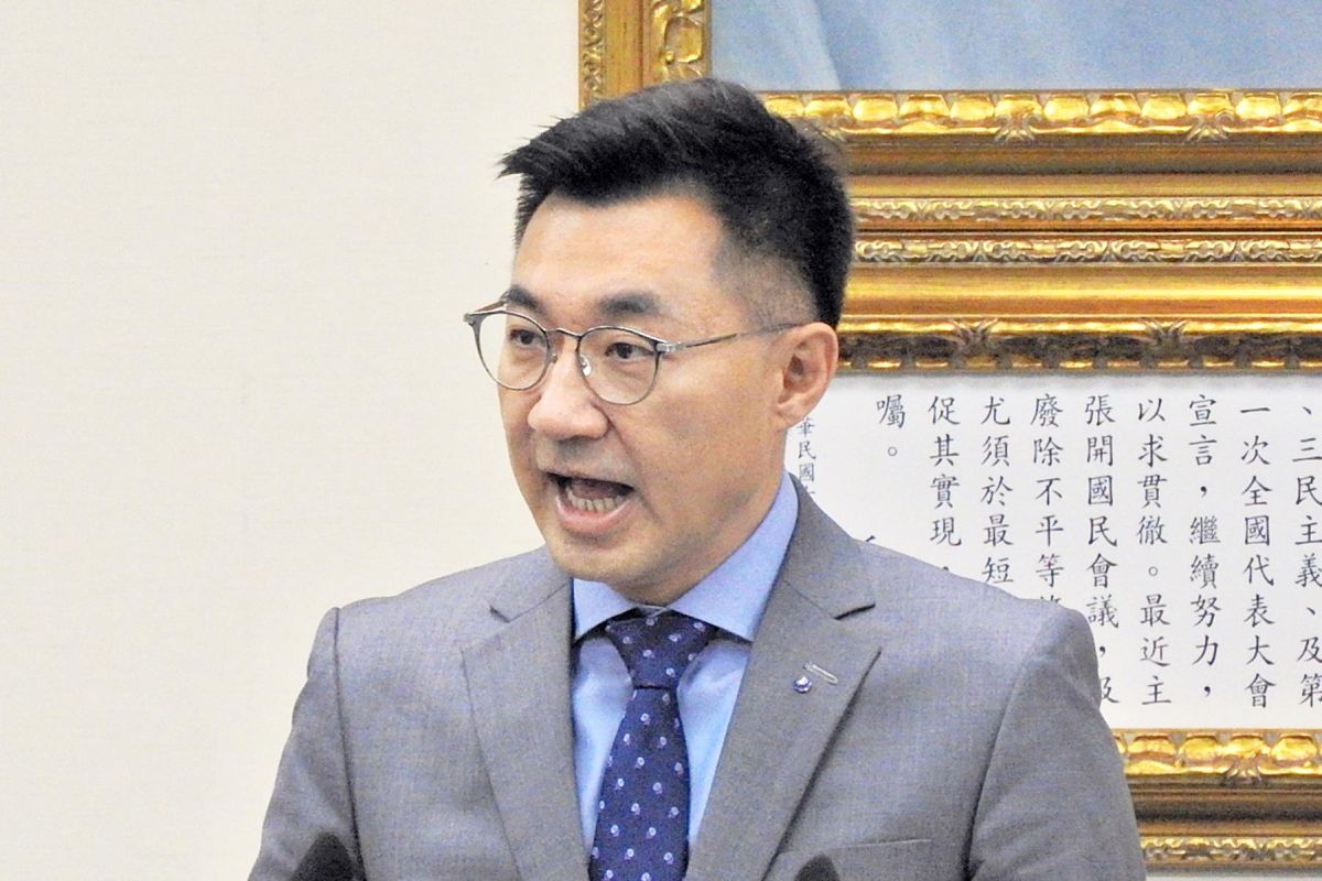 國民黨主席江啟臣。（圖 / 記者陳弘志）