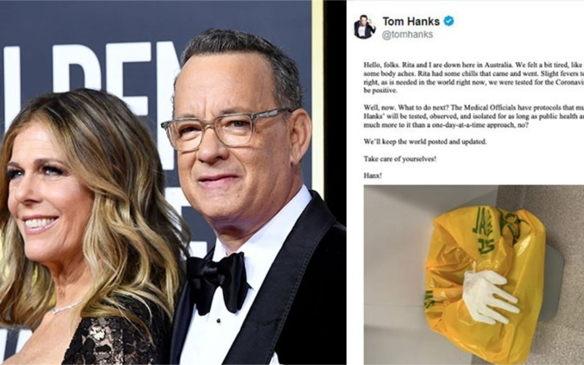 ▲湯姆漢克斯與妻子麗塔確診武漢肺炎。（圖／取自CNN）