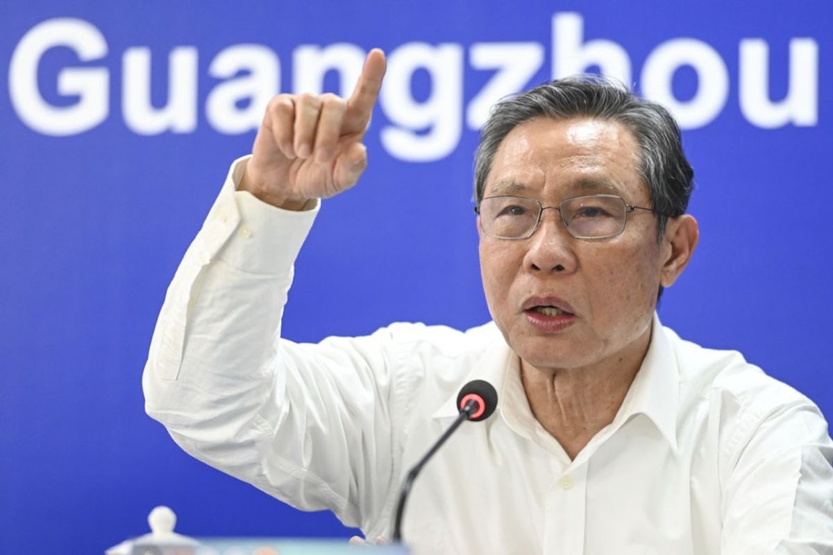 ▲中國知名抗疫專家鍾南山，針對本次由南京爆發的Delta變種毒株疫情表示，他本人較為擔心的是湖南省張家界的疫況。資料照。（圖／翻攝自新華社）