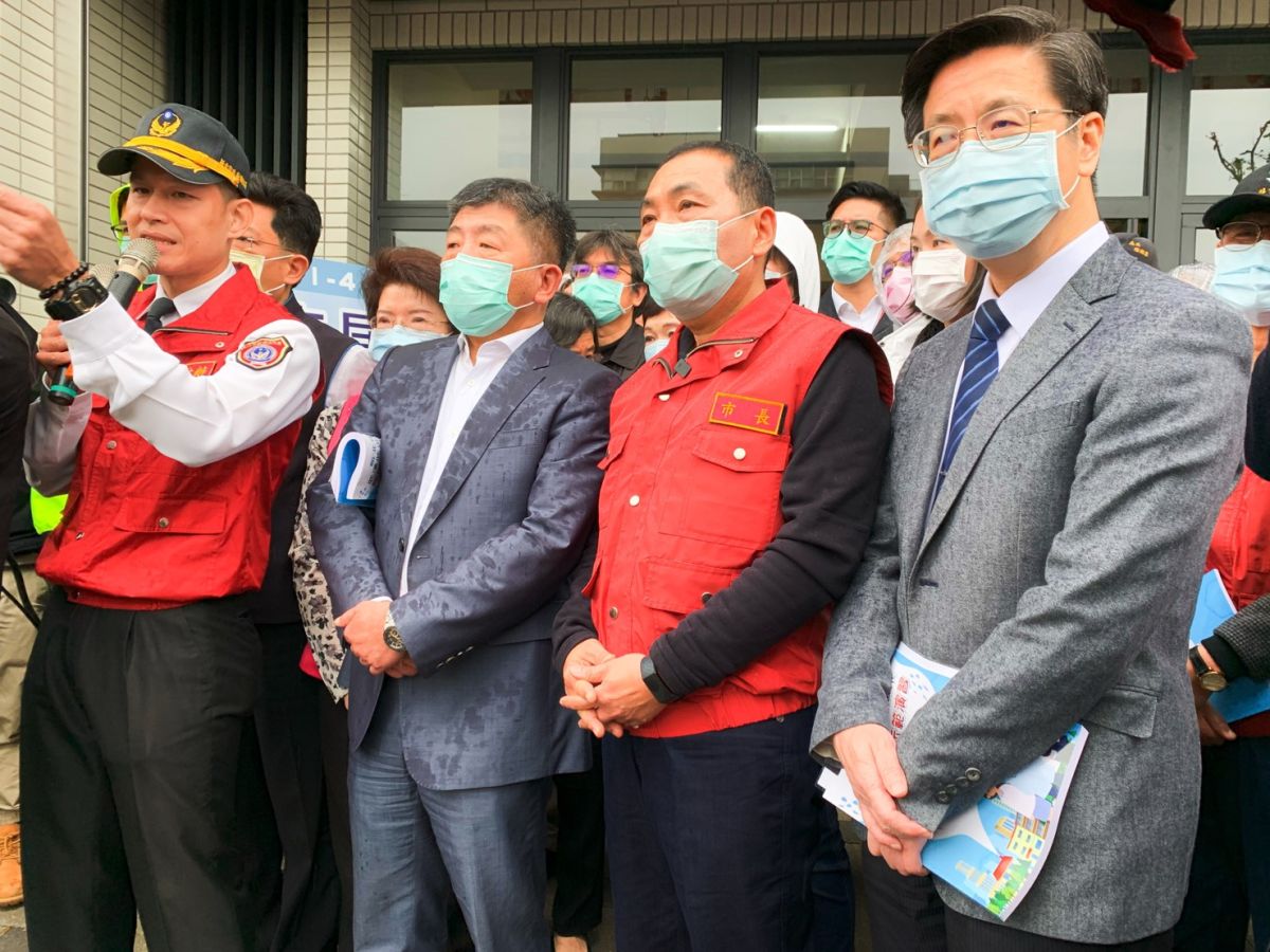 ▲新北市政府今(14)日舉行亞洲首場「武漢肺炎社區感染大規模防疫演習」，由市長侯友宜擔任指揮官，於新店央北社區舉辦大規模演習。（圖／記者宋原彰攝，2020.03.14）