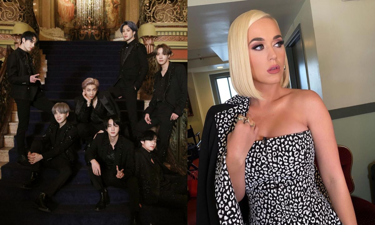 ▲譚德塞點名BTS、凱蒂佩芮加入「洗手挑戰」運動。（圖／BTS、凱蒂佩芮 Twitter）