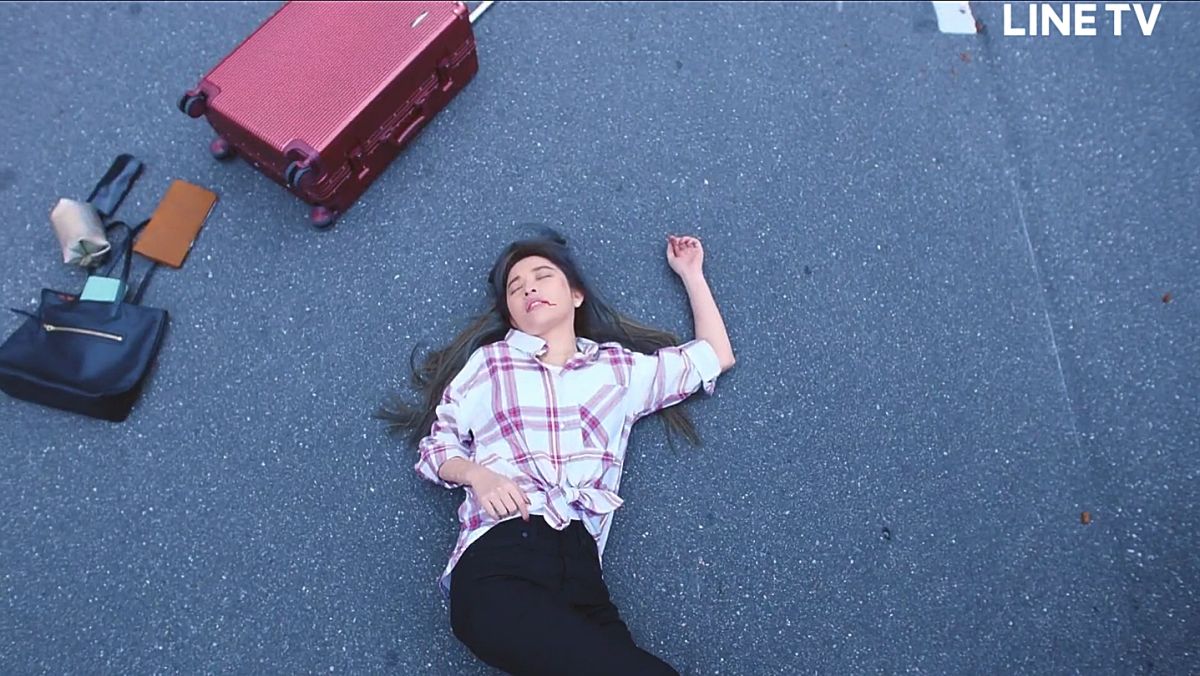 ▲許維恩在《法證先鋒IV》中演出車禍戲。（圖 / LINE TV提供）