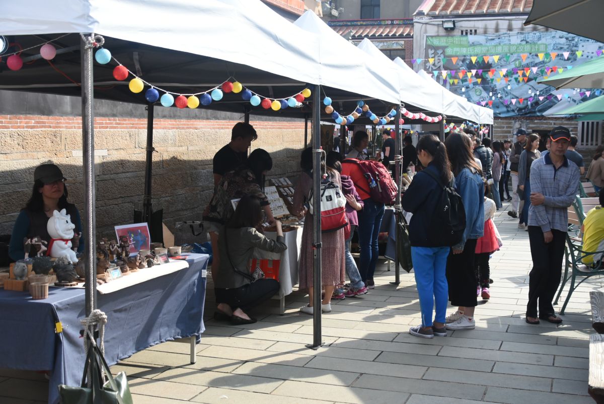 ▲嚴防武漢肺炎疫情，金城鎮公所宣布停辦創意市集。（圖／蔡若喬攝, 2020.03.16）