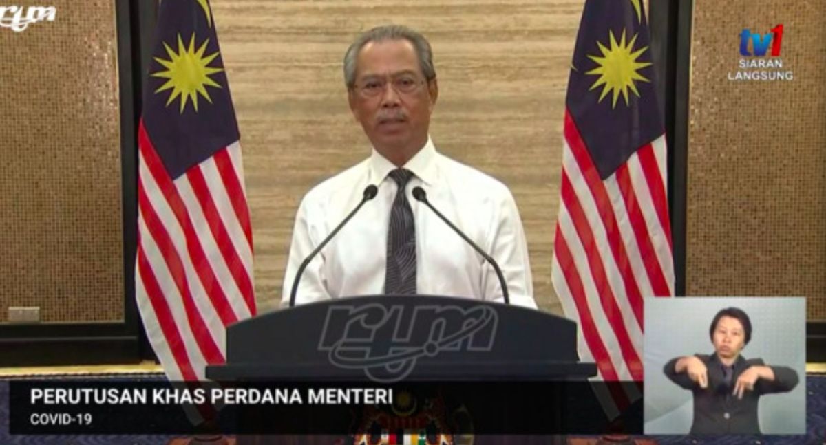▲配合疫情，馬來西亞政府頒布「限制活動令」（圖／翻攝總理慕尤丁臉書）