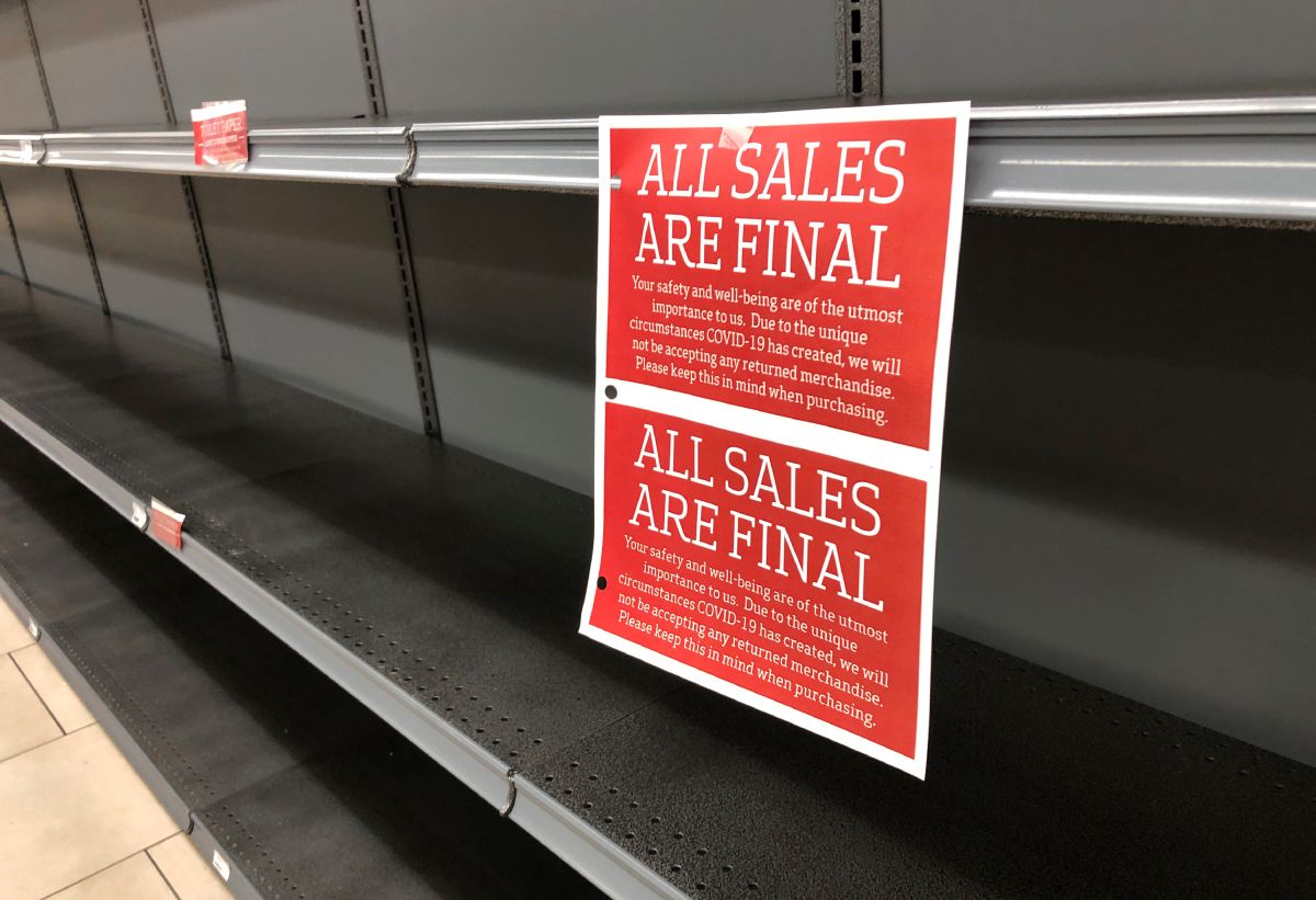 ▲美國總統川普的對等關稅政策正式啟動，消息卻也引發美國民眾一波搶購囤貨潮。資料照。（圖／美聯社／達志影像）