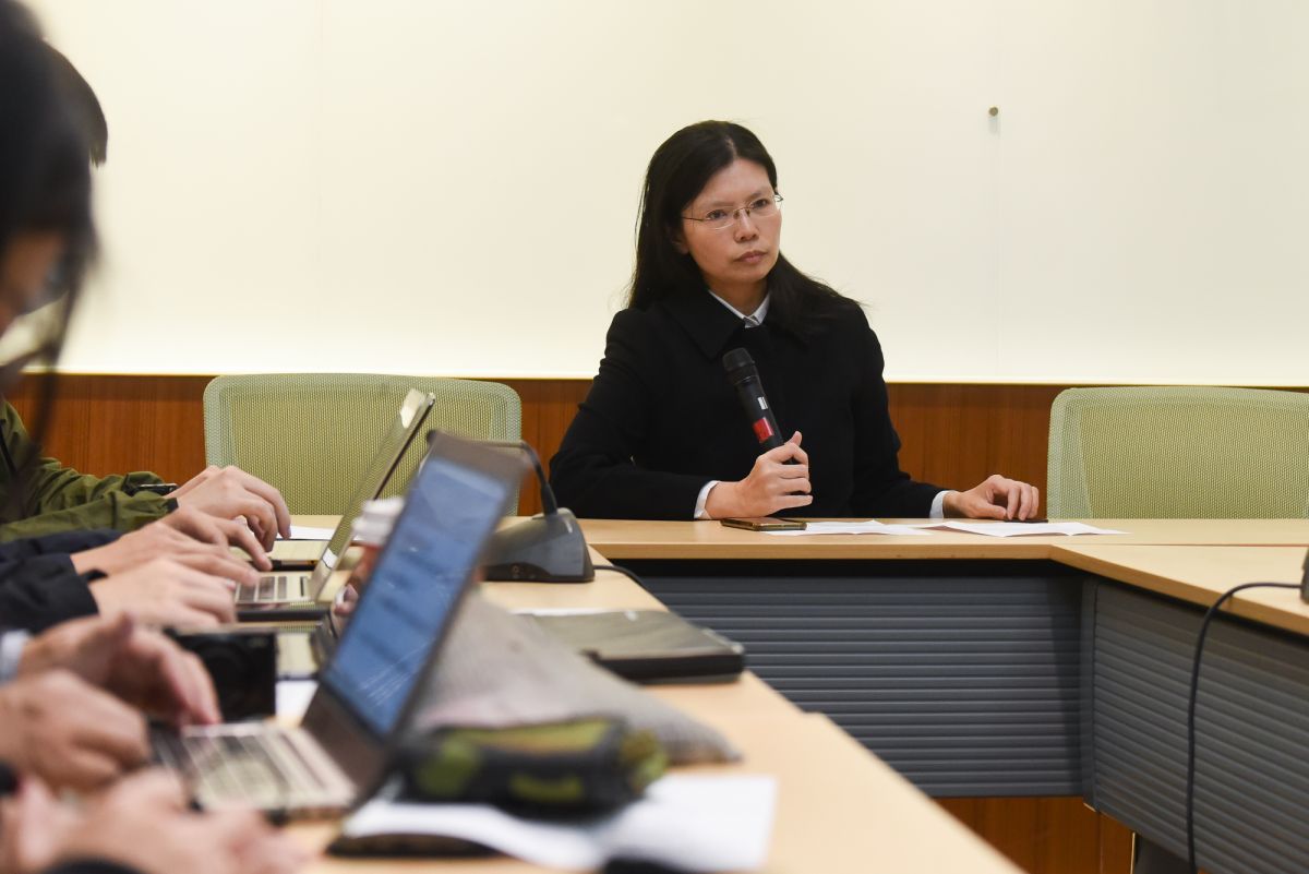 ▲李明哲的妻子李凈瑜多次召開記者會希望陸方保障李明哲權益。（圖／資料照片）