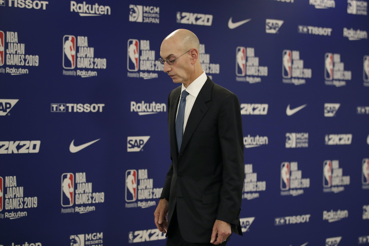 ▲NBA主席Adam Silver（圖／美聯社／達志影像）