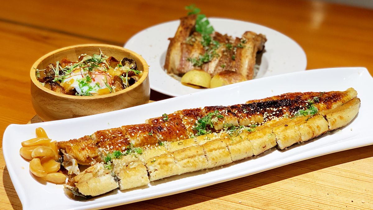 ▲ 白燒鰻和蒲燒鰻，這黑白雙雄有著頗具特色的名字「太極鰻」。（圖／記者陳美嘉攝）