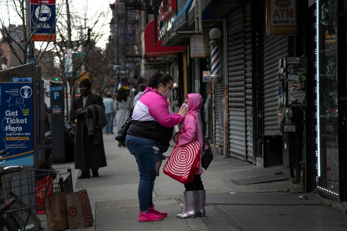 ▲受武漢肺炎影響，近日美國街頭冷清。（圖／美聯社／達志影像）