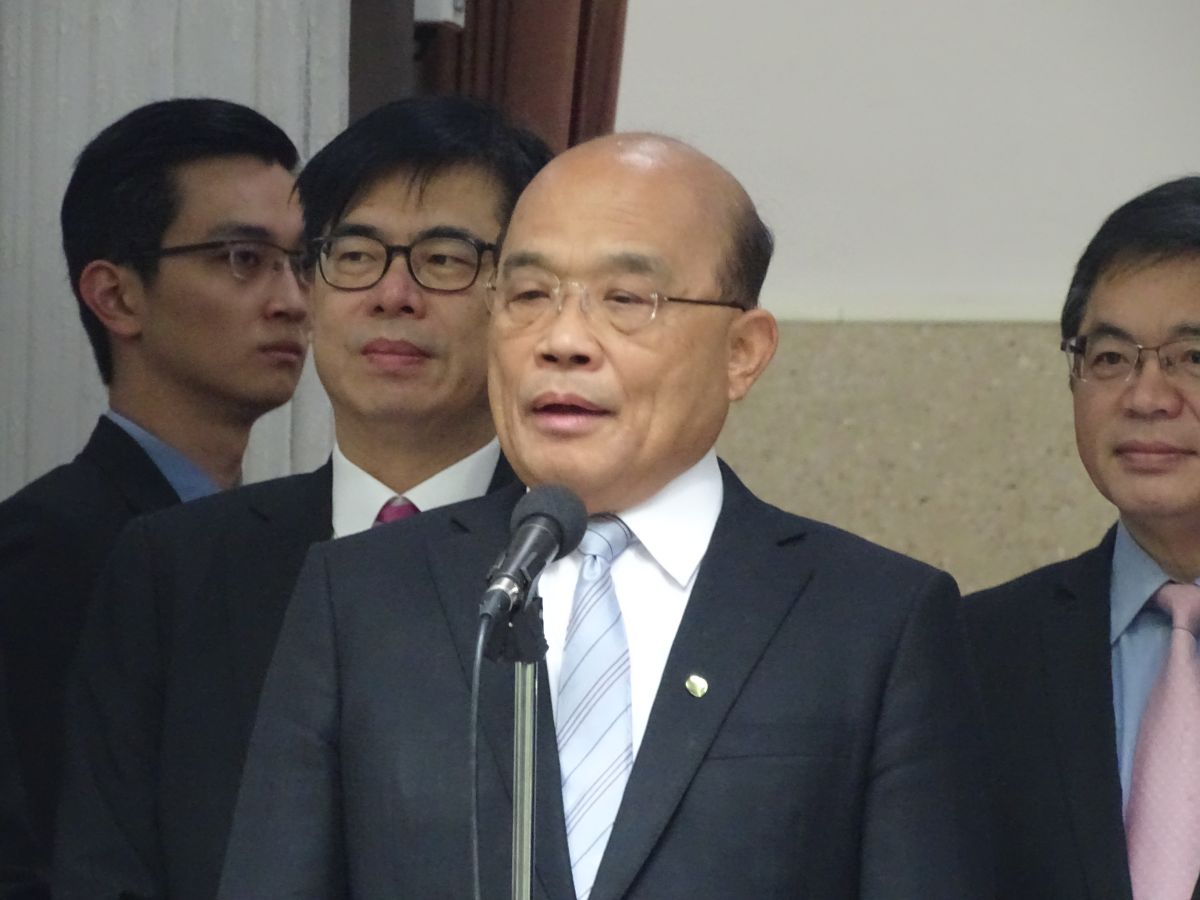 ▲行政院長蘇貞昌呼籲留學生與國人返台要做好自主健康管理。（圖／記者呂炯昌攝, 2020.3.20）