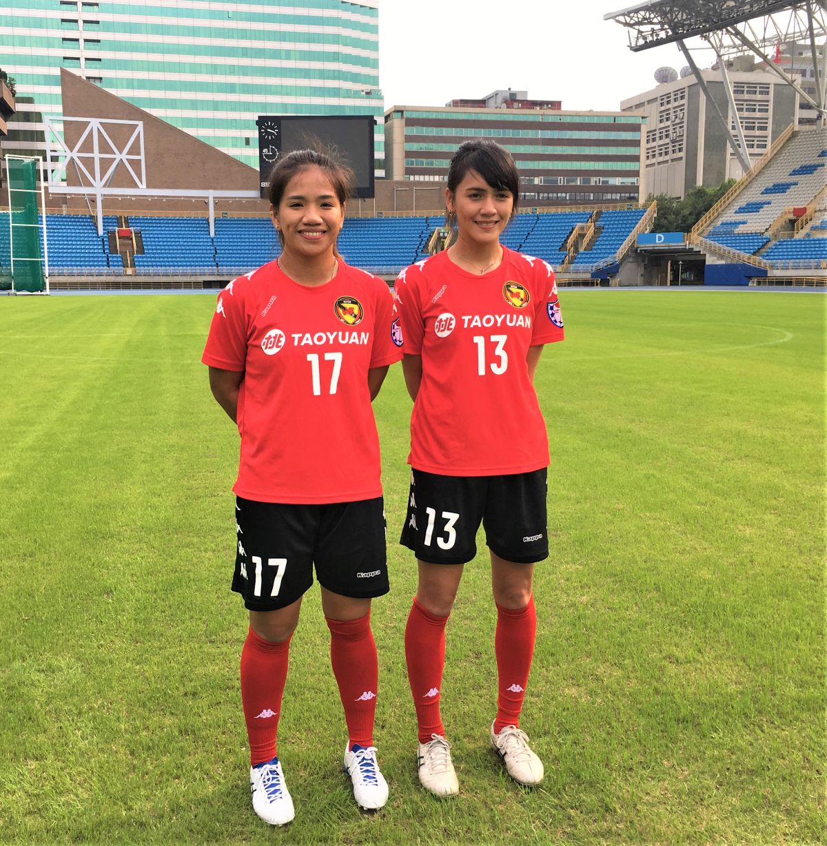 ▲國家隊班底丁旗(左)、潘彥昕轉戰桃園國際。（圖／鍾東穎攝 ,2020.03.20）