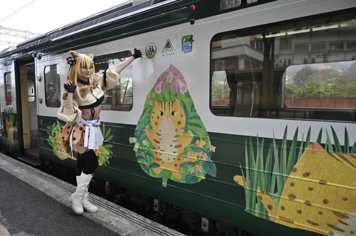 ▲農委會特生中心「集集石虎號」列車首航亮相，民眾只要搭乘集集支線，更能瞭解里山生物樣貌、生態習性與生存環境。（圖／特生中心提供 記者陳雅芳翻攝，2020.03.20）