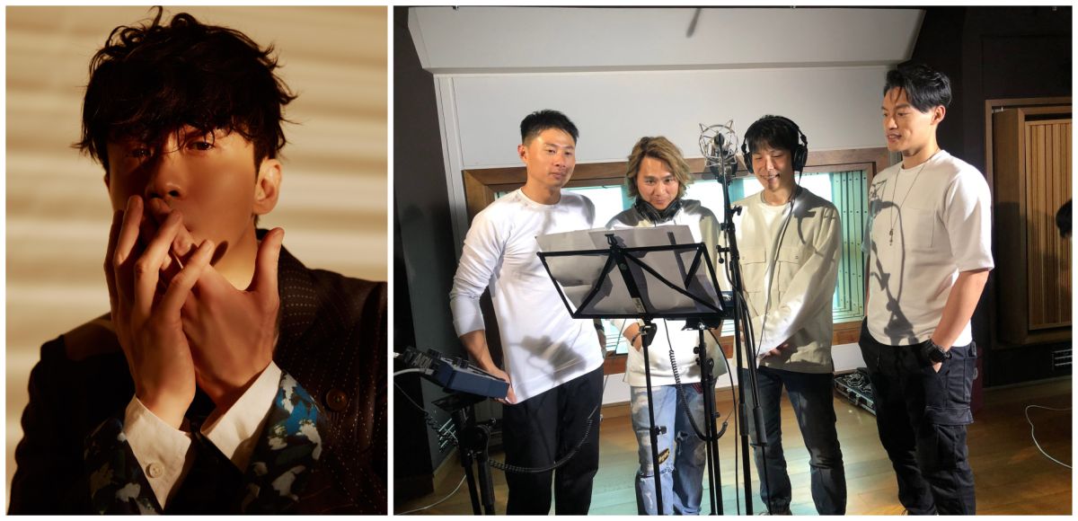 ▲光良（左圖）原本要舉辦攻蛋演唱會，因碰上疫情取消，改以線上音樂會補償；5566（右圖）的演唱會同樣喊卡，他們則是號召12組藝人合體獻唱防疫歌曲。（圖／星娛音樂提供、彩虹天堂提供）