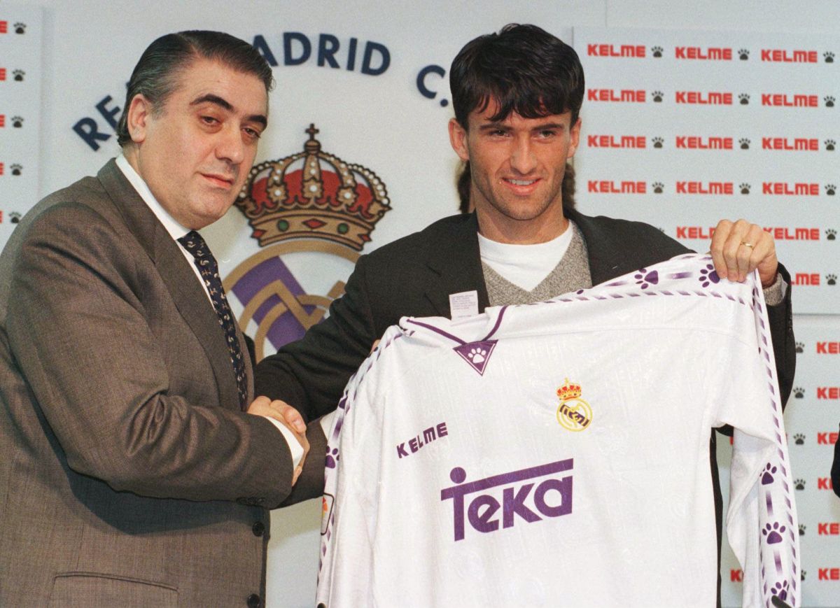 前皇馬主席Lorenzo Sanz(左)。（圖／美聯社／達志影像）