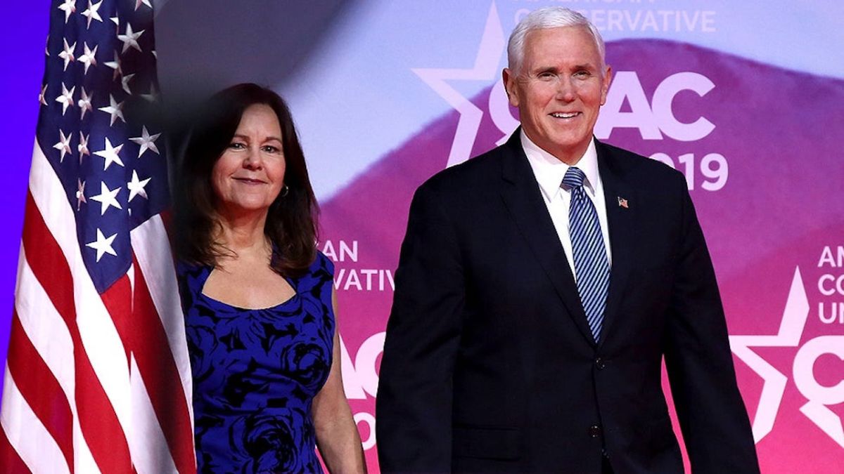 ▲美國副總統彭斯，和夫人凱倫。（圖／翻攝自 The Hill ）
