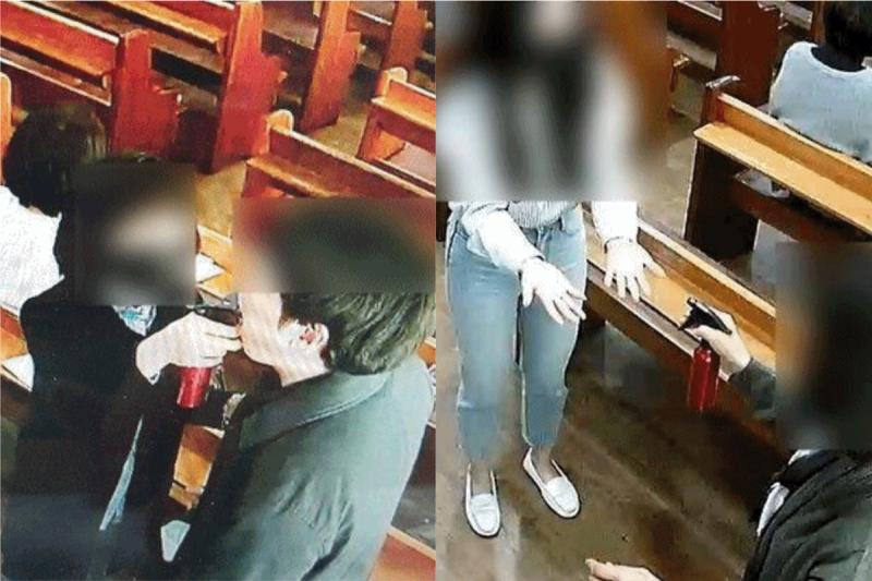 ▲南韓恩惠之江教會（은혜의강）在多地爆發群聚感染後，仍照常舉辦禮拜活動。（合成圖／翻攝韓媒中央日報）