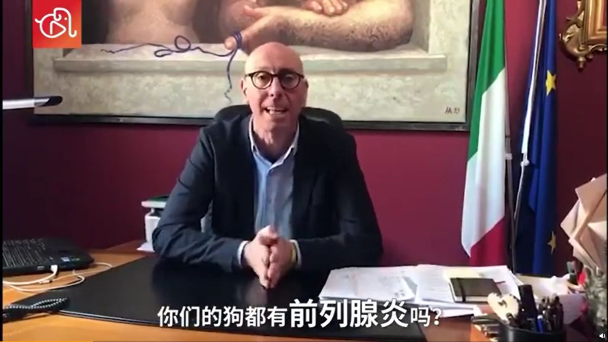 ▲義大利佩魯賈省瓜爾多塔迪諾市市長 Massimiliano Presciutti 。（圖／翻攝微博）