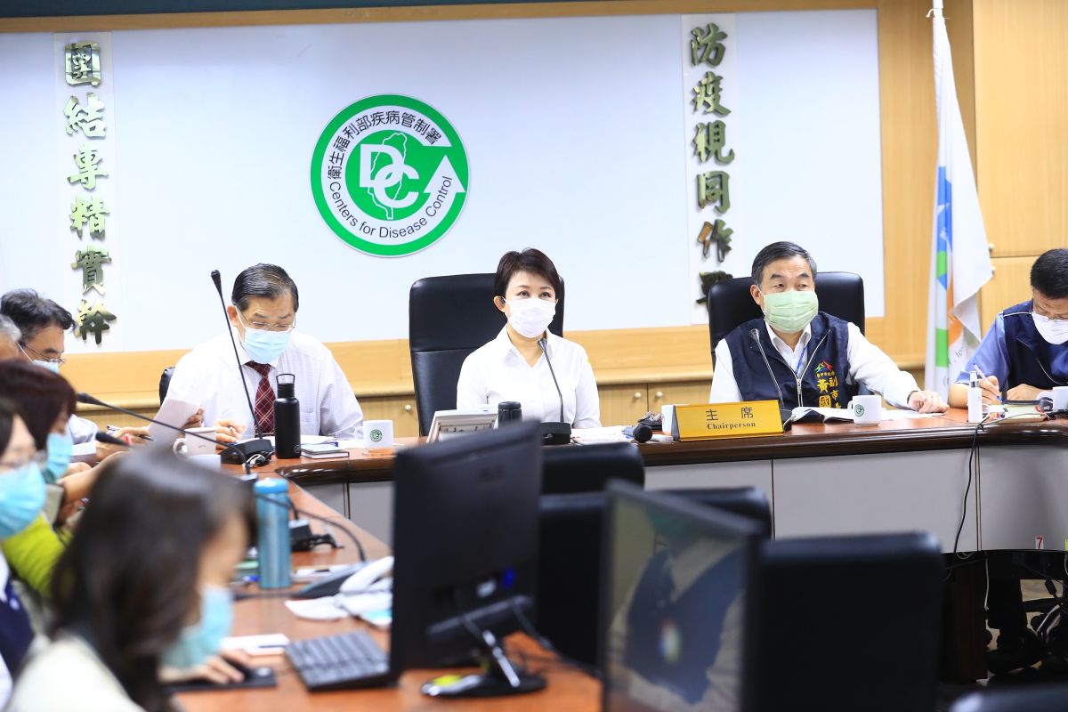 ▲市長盧秀燕出席全國22縣市首長進行視訊會議，向中央提出徵用國內無線電視4台頻道的部分時段，當作教學平台。 (圖／新聞局提供2020.3.23)