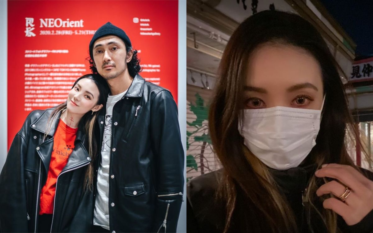 ▲歐陽靖（右圖）宣布自己升格為日本媳婦，左圖為她和老公合照。（圖／翻攝歐陽靖臉書） 