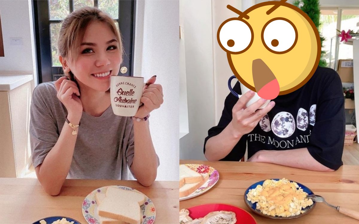 ▲蕾菈（左）與男網紅（右）共進早餐。（圖／翻攝蕾菈IG） 