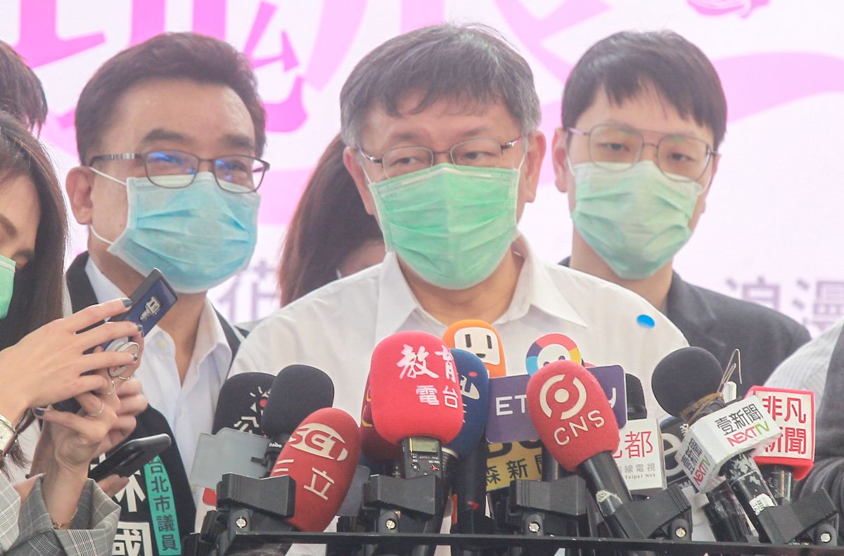 ▲台北市長柯文哲出席2020台北玫瑰展。（圖／記者葉政勳攝 , 2020.03.25）