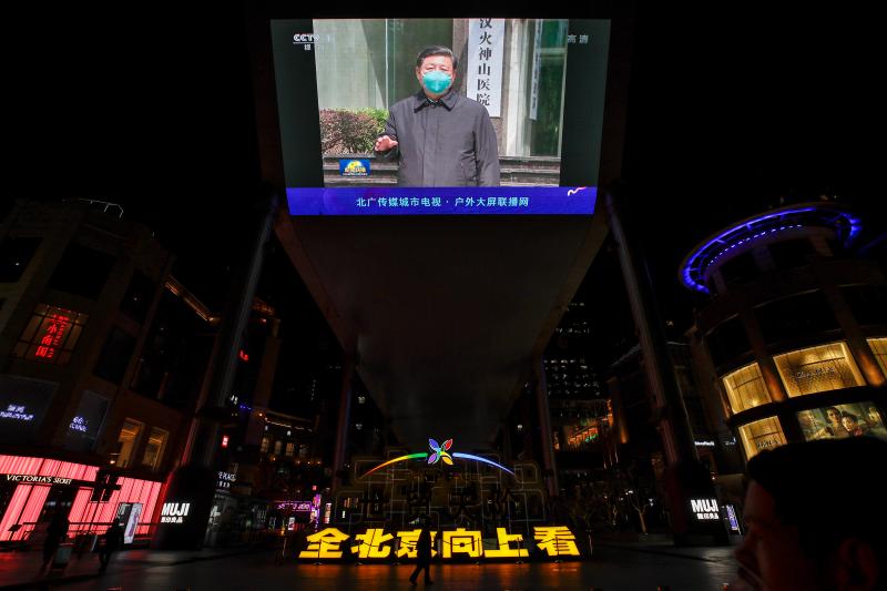 ▲中國在此次新冠肺炎疫情，靠著「超前部署」的大外宣解套。（圖／美聯社／達志影像）