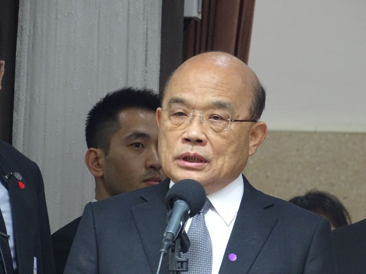 ▲行政院長蘇貞昌強調「不會換掉陳時中！」（圖／記者呂炯昌攝, 2020.3.27）