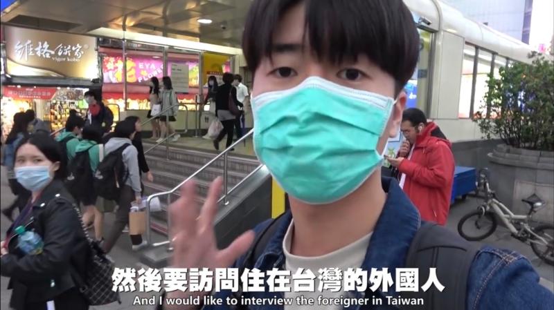 ▲日本網紅 Tommy 街訪住在台灣的外國人對於全球疫情及台灣防疫的看法，而引起討論。（圖／翻攝 Tommy YouTube ）
