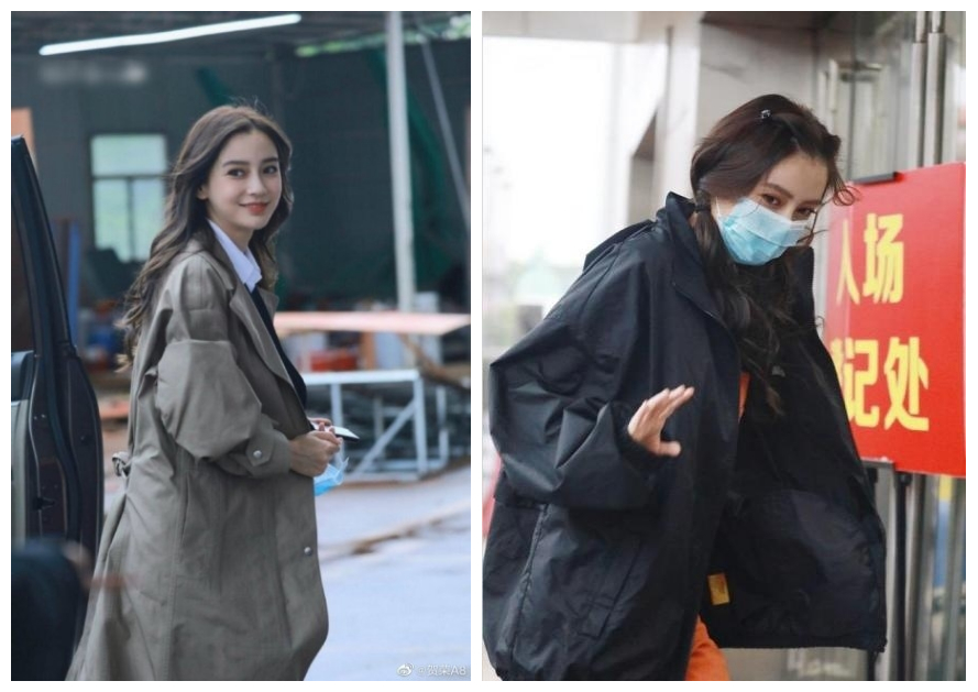 ▲Angelababy因沒有戴口罩開工，被網友罵翻。（圖／翻攝微博）