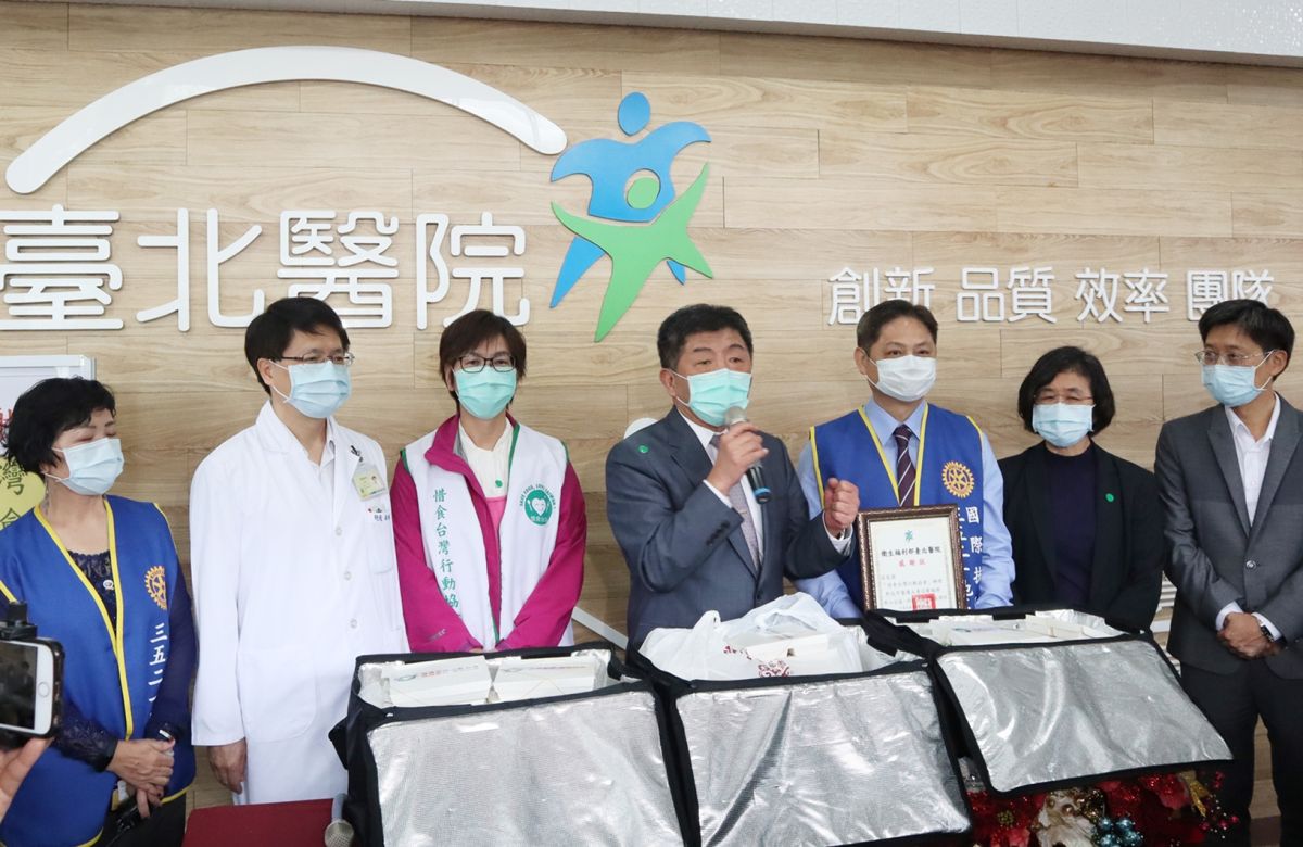 ▲陳時中部長特別感謝醫護人員的辛苦。（圖/衛生福利部臺北醫院提供）