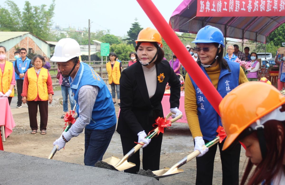 ▲古坑鄉城香鐵馬道綠美化改善工程，30日上午由縣長張麗善等進行動工儀式。（圖／記者簡勇鵬攝，2020.03.30）