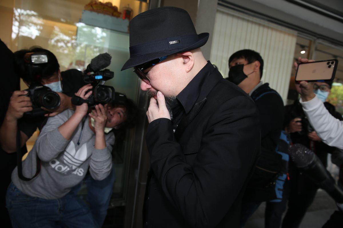 ▲辛龍難掩悲傷情緒。（圖／記者林柏年攝影）