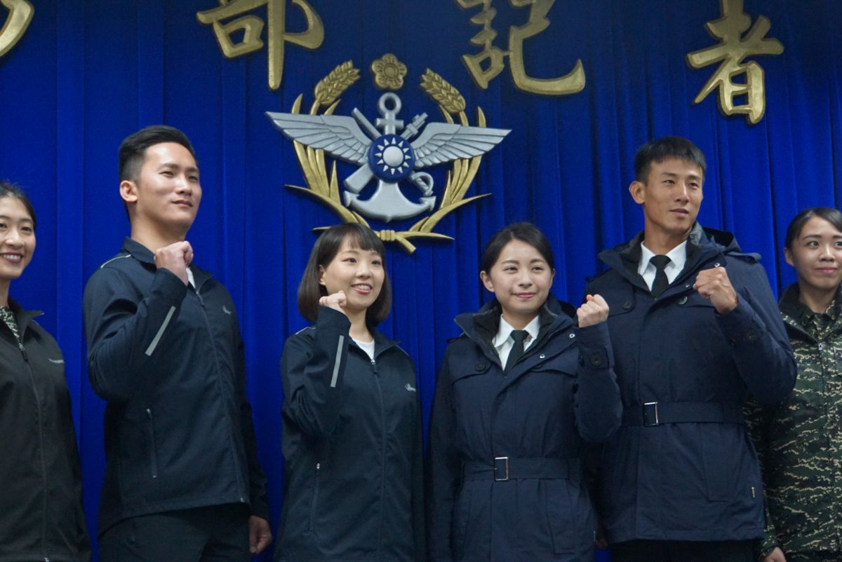 ▲海軍司令部發表新式機能服裝。（圖／記者呂炯昌攝, 2020.3.31）