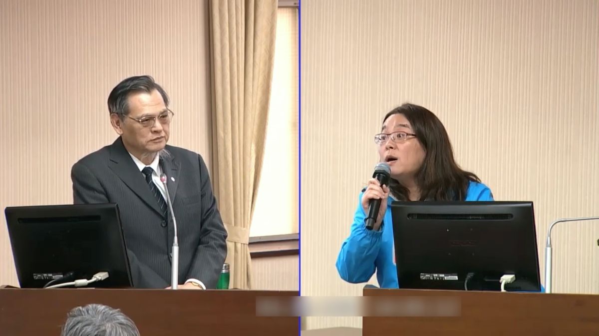 ▲陸委會主委陳明通、國民黨金門縣立委陳玉珍。（圖／翻攝立法院議事直播）