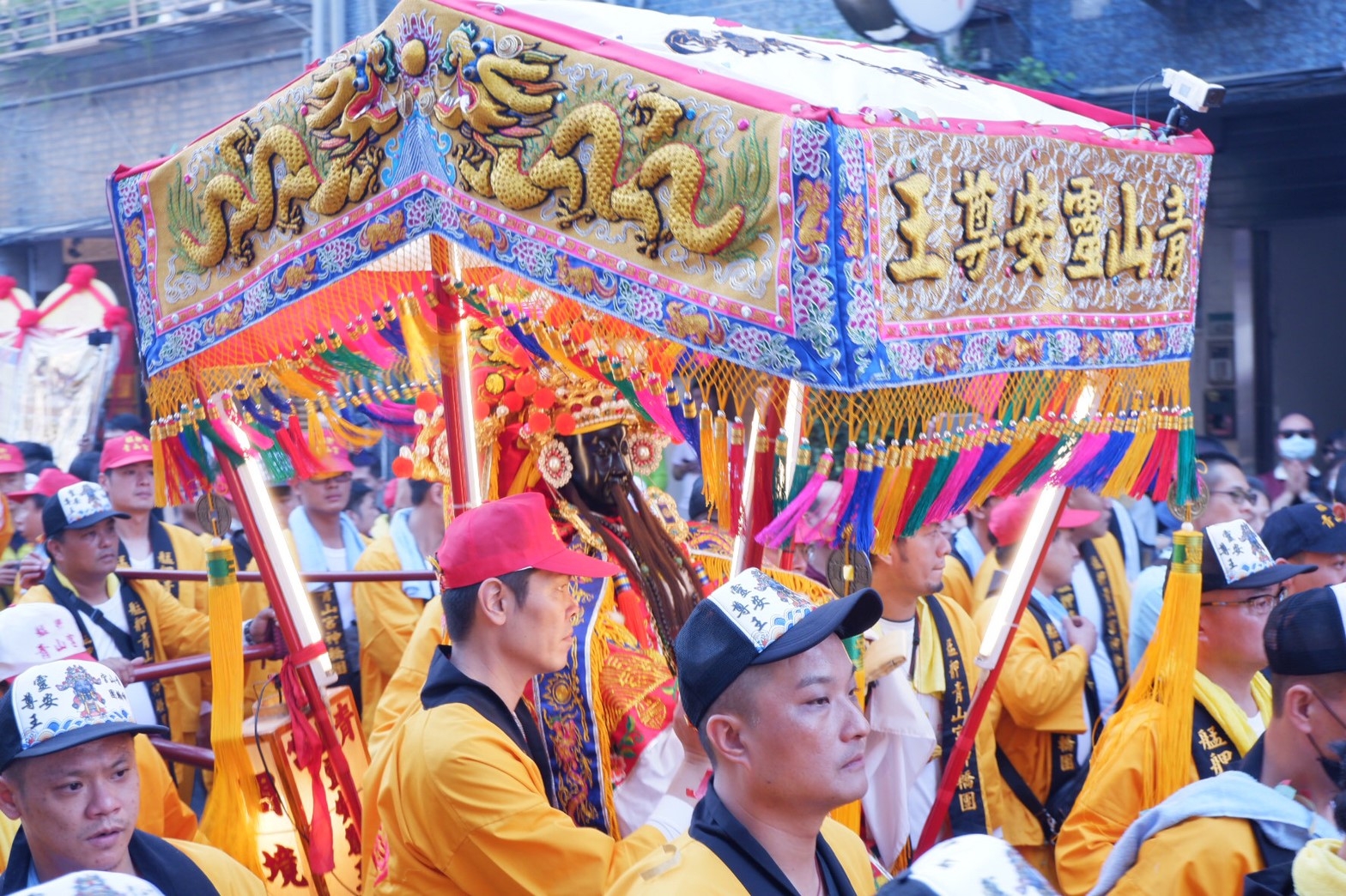 扛轎禁忌介紹。（圖／記者連宜方攝）