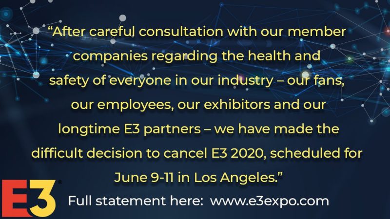 美國最大電玩遊戲商展「E3 展（E3 Expo）」確定停辦   圖：翻攝自 E3 Expo 臉書粉絲專頁