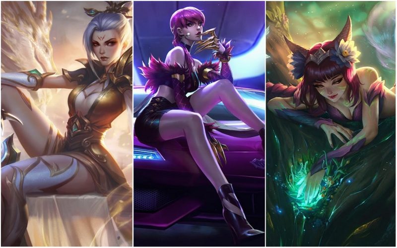 雷玟、阿璃、伊芙琳深受《英雄聯盟》玩家的喜愛   圖：Riot Games / 新頭殼合成