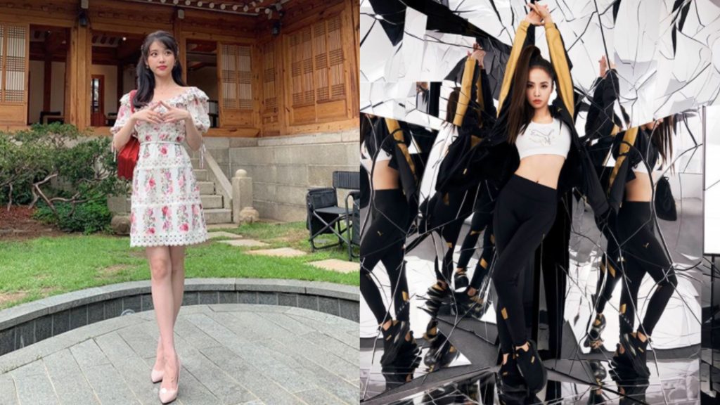 ▲IU和蔡依林不到160公分，但身材比例好。（圖／翻攝自IG@dlwlrma、jolin_cai）