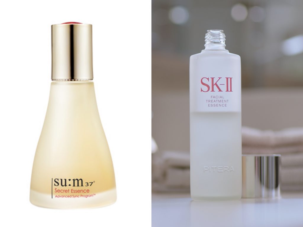 ▲su:m37 青春奇蹟活酵肌秘露150ml NT$4,280；SK-II 青春露 160ml NT$4,750。（圖／su:m37官網、SK-II ）