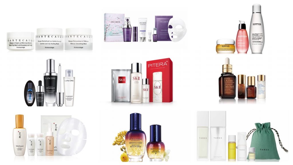 ▲2020母親節保養組合。（圖／香緹卡、黛珂、蘭蔻、雪花秀、雅詩蘭黛、SK-II 、歐舒丹、THREE、DARPHIN）