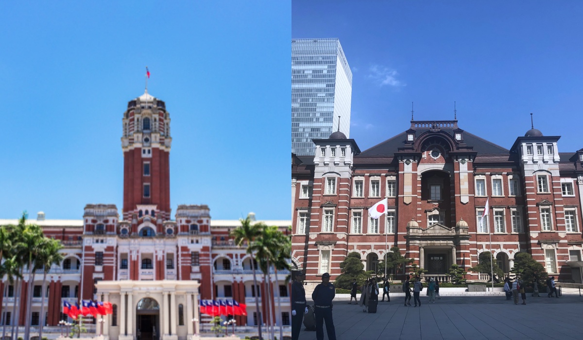 ▲台北總統府（左）、東京車站（右）。（圖／shutterstock、網友提供）